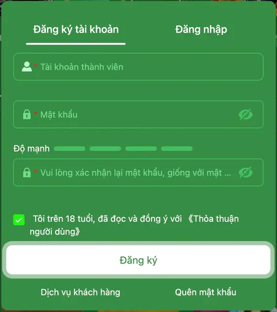 Đăng Ký Tài Khoản VNG8 Dễ Dàng